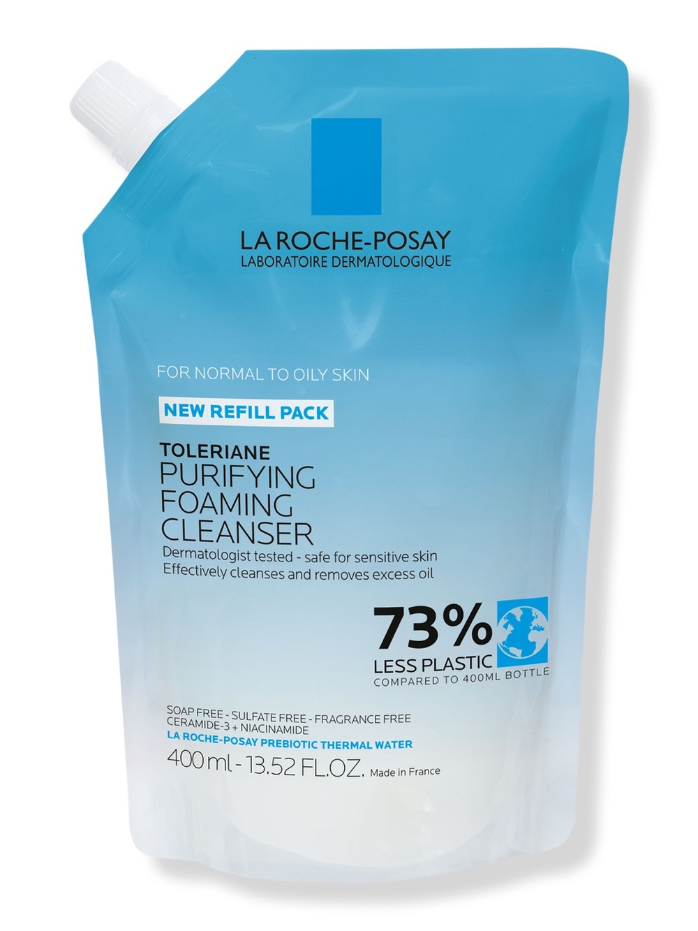 La Roche-Posay Toleriane Purifying Foaming Face Wash for Oily Skin Refill